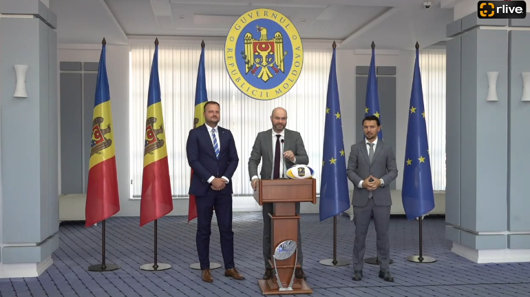 Сonferință de presă organizată de Ministerul Educației și Cercetării cu privire la Campionatul European de Rugby 7, care va fi găzduit de țara noastră