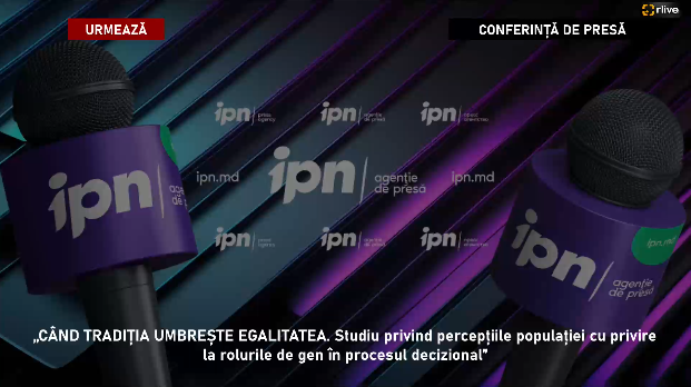 Conferință de presă cu genericul: „CÂND TRADIȚIA UMBREȘTE EGALITATEA. Studiu privind percepțiile populației cu privire la rolurile de gen în procesul decizional”