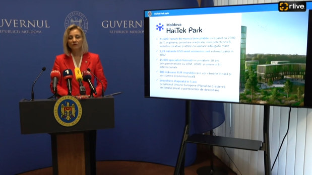 Conferința de presă susținută de Doina Nistor cu tema dezvoltării unei platforme economice și tehnologice de importanță națională