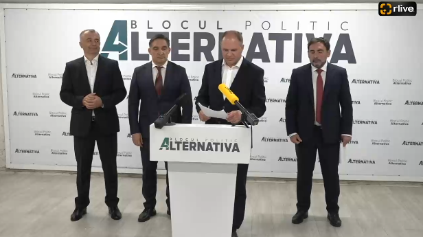 Conferință de presă susținută de liderii Blocului Alternativa