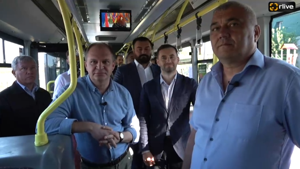 Deschiderea unei noi rute municipale de autobuz spre orașul Cricova