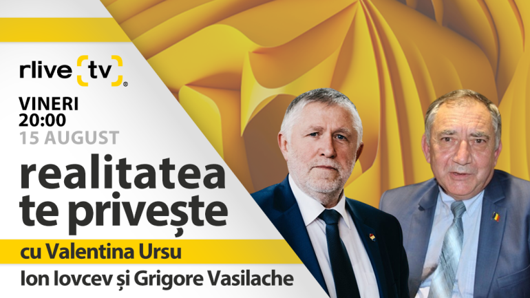 Ion Iovcev, fost director al Liceului “Lucian Blaga” Tiraspol și Grigore Vasilache, fost director al Liceului “Mircea Eliade “ Chișinău, invitați la „Realitatea te privește”, ediția din 15 august