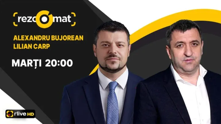 Actualitatea politică, în dezbateri la RliveTV! Lilian Carp și Alexandru Bujorean sunt invitații emisiunii Rezoomat