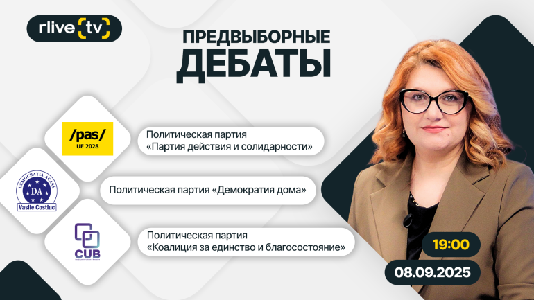 Dezbateri electorale pentru alegerile parlamentare din 28 septembrie, la RLIVE TV