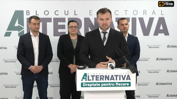 Conferință de presă susținută de Blocul electoral ALTERNATIVA privind abuzurile CEC, ale poliției și ale altor instituții controlate de guvernare