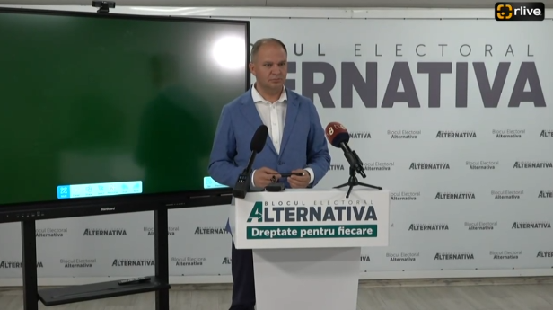 Conferință de presă susținută de Ion Ceban, unul din liderii Blocului electoral ALTERNATIVA în care va oferi replică la declarațiile făcute de Igor Grosu și Dorin Recean