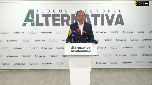 Conferință de presă susținută de Ion Ceban, unul din liderii Blocului electoral ALTERNATIVA