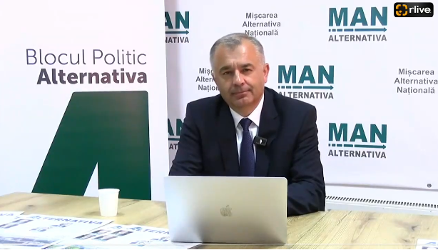 Conferința de presă susținută de Ion Chicu, unul din liderii Blocului electoral ALTERNATIVA (P)