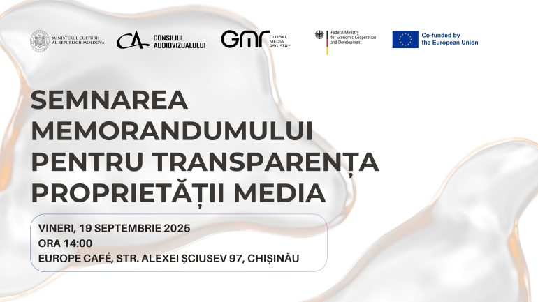 Semnarea unui Memorandum de cooperare privind transparența proprietății media