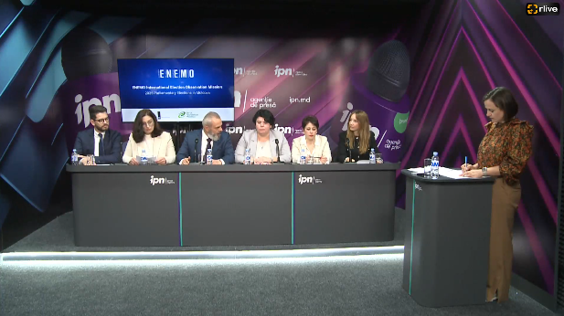 Conferință de presă cu genericul: „Prezentarea raportului interimar pentru alegerile parlamentare din 2025 în Moldova”