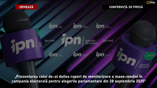 Conferință de presă cu genericul: „Prezentarea celui de-al doilea raport de monitorizare a mass-mediei în campania electorală pentru alegerile parlamentare din 28 septembrie 2025”