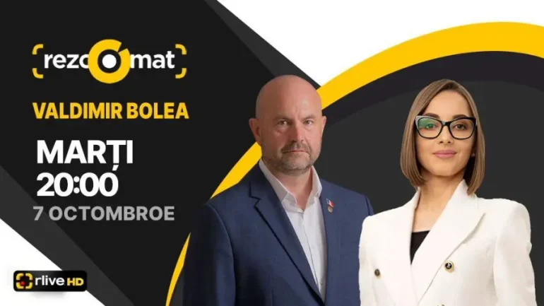 Vicepreședintele PAS, Vladimir Bolea, este invitatul emisiunii Rezoomat!