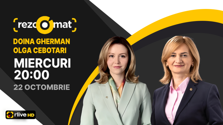 Actualitatea politică, în dezbateri! Doina Gherman și Olga Cebotari, invitați la Rezoomat!