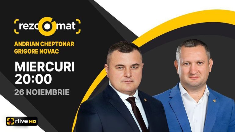 Deputații Andrian Cheptonar și Grigore Novac, invitații emisiunii Rezoomat