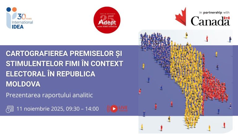 Cartografierea factorilor și stimulentelor FIMI legate de alegeri în Republica Moldova: Lansarea raportului