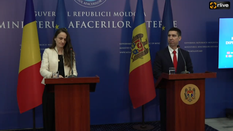 Agenda - Conferință de presă susținută de ministrul afacerilor externe al Republicii Moldova, Mihai Popșoi, și ministra afacerilor externe a României, Oana-Silvia Țoiu