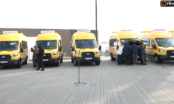 Evenimentul de transmitere a 21 de microbuze școlare pentru instituțiile de învățământ general din țară