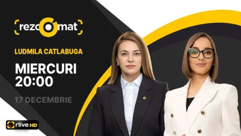 Agenda - Ministra Agriculturii și Industriei Alimentare, Ludmila Catlabuga, este invitata emisiunii Rezoomat