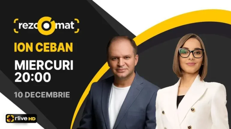 Agenda - Primarul general al Chișinăului, Ion Ceban, este invitatul emisiunii Rezoomat!