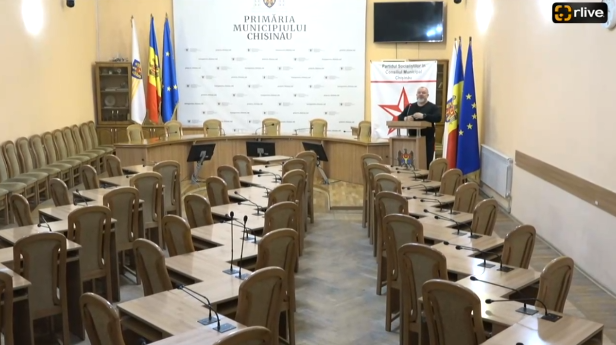 Conferință de presă susținută de fracțiunea PSRM din Consiliul Municipal