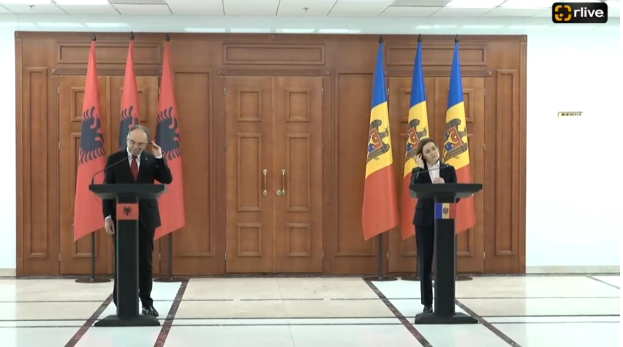 Agenda - Declarații de presă susținute de Președinta Republicii Moldova, Maia Sandu, și Președintele Republicii Albania, Bajram Begaj