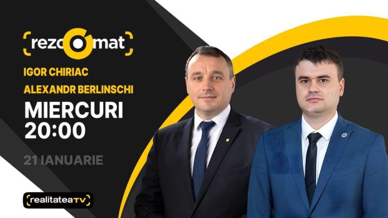 Agenda - Igor Chiriac și Alexandr Berlinschi, invitați la Rezoomat