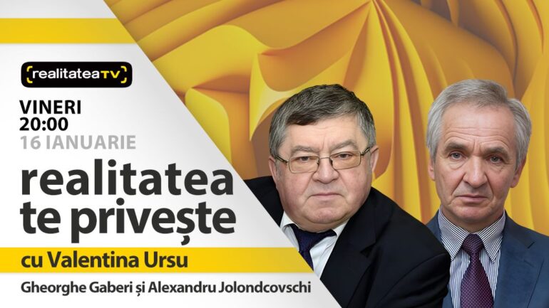 Agenda - Gheorghe Gaberi și Alexandru Jolondcovschi, la ”Realitatea te privește”