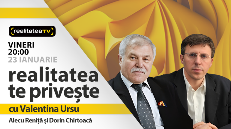 Agenda - Alecu Reniță, deputat în Primul Parlament al Moldovei Independente și Dorin Chirtoacă, politician, ex-primar al municipiului Chișinău, invitați la Realitatea te privește