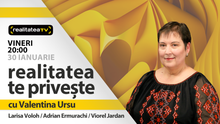 Agenda - Larisa Voloh, deputată PAS, Adrian Ermurachi, co-Director Executiv IPRE și Viorel Jardan, primarul comunei Lozova, Strășeni, invitați la Realitatea te privește