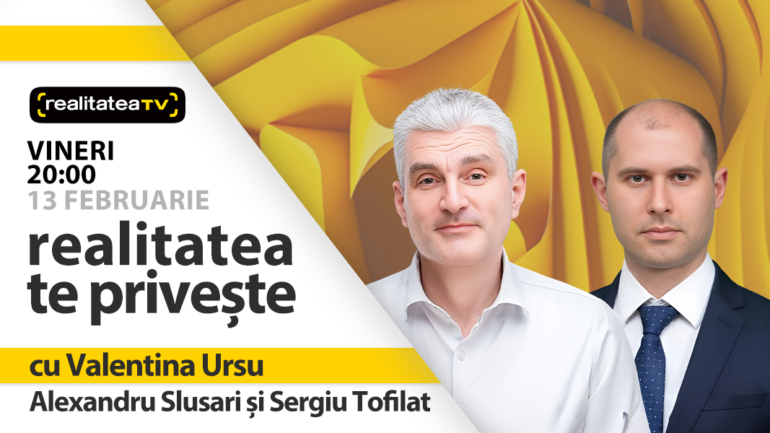 Agenda - Alexandru Slusari, membrul Consiliului de Administrație al Energocom și Sergiu Tofilat, vicepreședintele Partidului Schimbării, invitați la Realitatea te privește