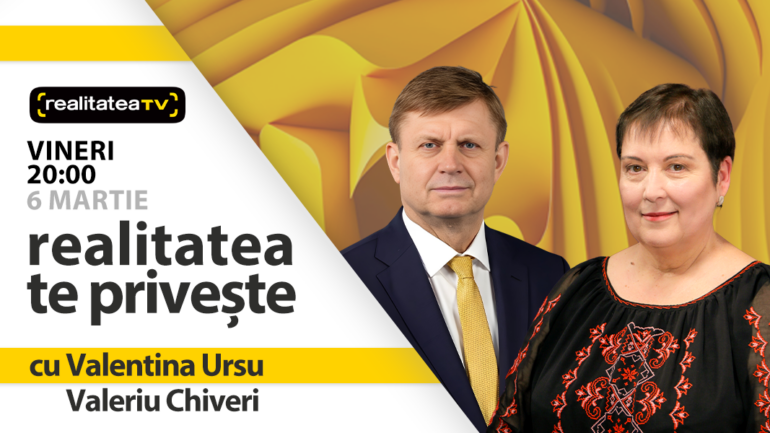 Agenda - Valeriu Chiveri, viceprim-ministrul pentru Reintegrare, invitat la emisiunea „Realitatea te privește”