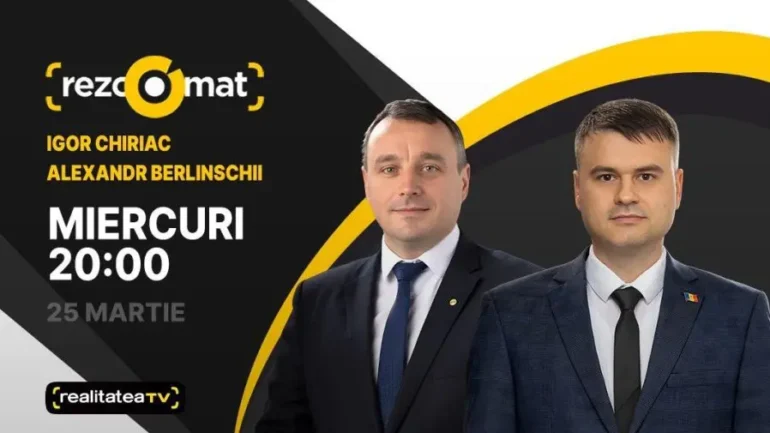 Agenda - Actualitatea politică, în dezbateri! Deputații Igor Chiriac și Alexandru Berlinschii, invitați la Rezoomat