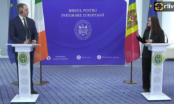 Conferință de presă susținută de viceprim-ministra pentru integrare europeană, Cristina Gherasimov și Thomas Byrne, ministrul pentru afaceri europene și apărare al Irlandei
