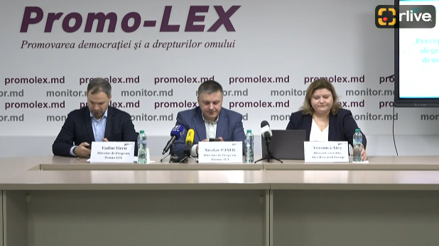 Agenda - Conferință organizată de Asociația Promo-LEX de prezentare a studiului sociologic „Percepțiile cetățenilor privind calitatea alegerilor și funcționarea proceselor democratice în Republica Moldova”