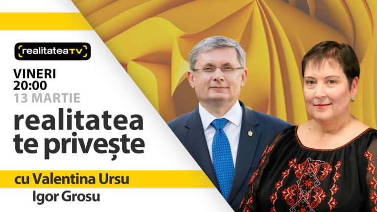 Agenda - Igor Grosu, preşedintele Parlamentului, invitat la emisiunea „Realitatea te privește”