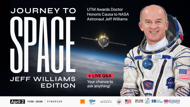 Agenda - Decernarea titlului de Doctor Honoris Causa domnului Jeffrey N. Williams, astronaut NASA
