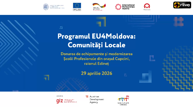Agenda - Donarea de echipamente și modernizarea Școlii Profesionale din orașul Cupcini, raionul Edineț