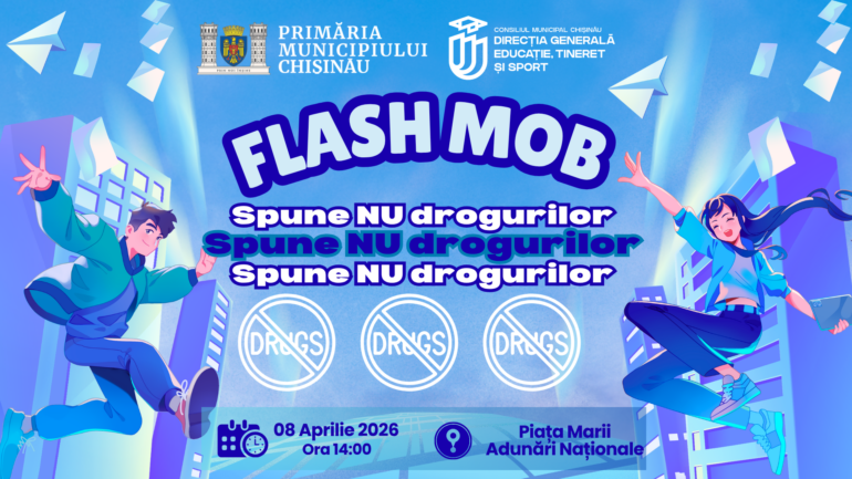 Agenda - Flashmob „Spune NU drogurilor” – eveniment major din cadrul Planului municipal 2026-2027 pentru prevenția consumului de substanțe nocive și psihotrope