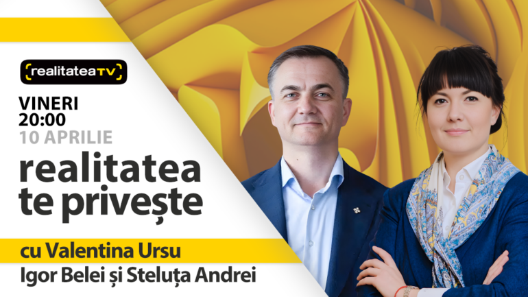 Agenda - Igor Belei, director executiv al Misiunii Diaconia și Steluța Andrei, expertă în comunicare, invitați la emisiunea „Realitatea te privește”