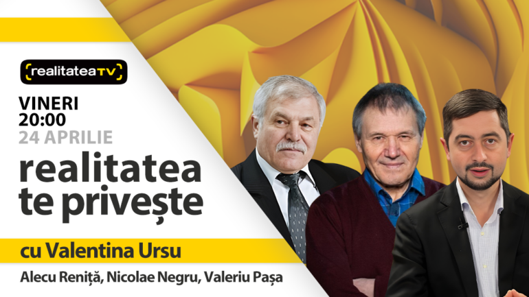Agenda - Alecu Reniță, Nicolae Negru și Valeriu Pașa, invitați la emisiunea „Realitatea te privește”
