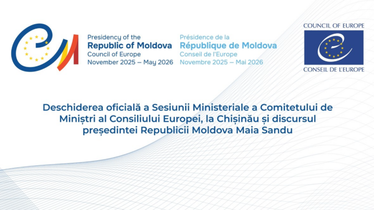 Agenda - Deschiderea oficială a Sesiunii Ministeriale a Comitetului de Miniștri al Consiliului Europei