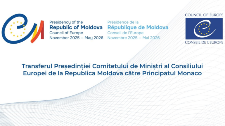 Agenda - Transferul Președinției Comitetului de Miniștri al CoE de la R. Moldova către Monaco