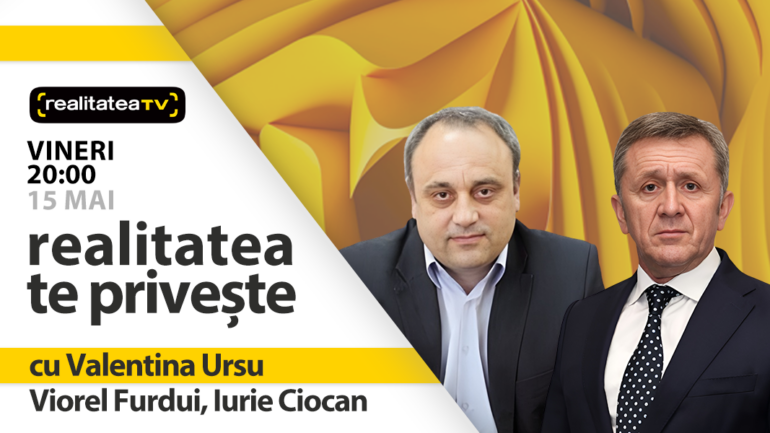Agenda - Viorel Furdui, directorul executiv al Congresului Autorităților Locale din Moldova și Iurie Ciocan, președintele filialei PSD din RM, invitați la emisiunea „Realitatea te privește”