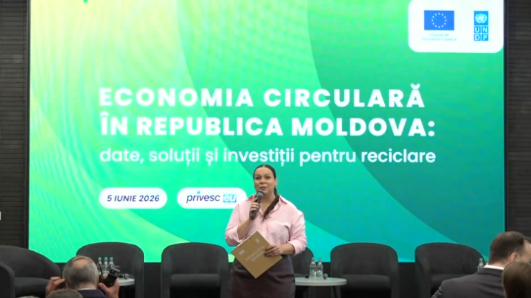 Conferința „Economia circulară în Republica Moldova: date, soluții și investiții pentru reciclare”