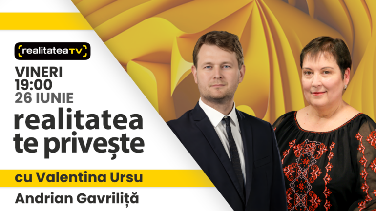 Agenda - Ministrul Finanțelor, Andrian Gavriliță, invitat la emisiunea „Realitatea te privește”