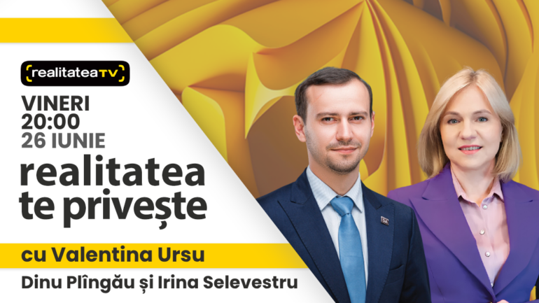 Agenda - Dinu Plîngău, deputat și Irina Selevestru, avocată, practiciană în insolvență și fondatoarea CNI Moldinsolv, invitați la emisiunea „Realitatea te privește”