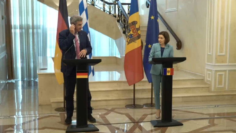 Declarații de presă susținute de Președinta Republicii Moldova, Maia Sandu, și de prim-ministrul landului Bavaria, Markus Söder