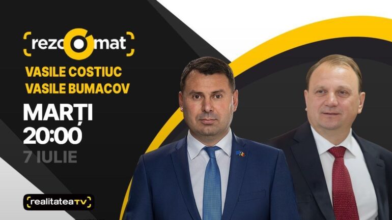Agenda - Președintele „Democrația Acasă”, Vasile Costiuc și președintele PSDE, Vasile Bumacov, invitați la Rezoomat