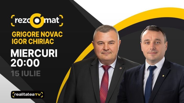 Agenda - Actualitatea politică, în dezbateri! Deputații Igor Chiriac și Grigore Novac sunt invitații emisiunii Rezoomat