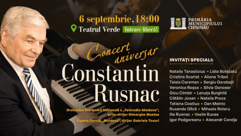 Agenda - Constantin Rusnac – 45 de ani de la primul concert în incinta Teatrului Verde